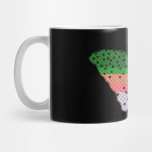 Trout Fishing Rainbow Trout Pattern South Carolina State Map Mug